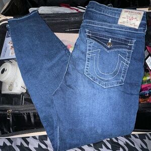 “Halle” High Rise | True Religion Skinny Jeans